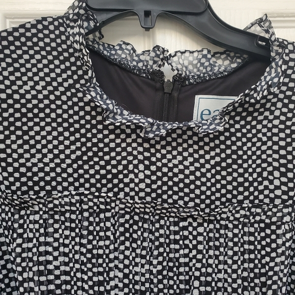 Brand New! EAU Black and White Midi Dress - sz 16 - Picture 4 of 6